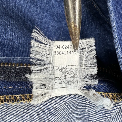 Vtg Lee Riders Denim Blue Jeans Size 36x31 Talon Zipper Union Made Leather Tag - Picture 3 of 24