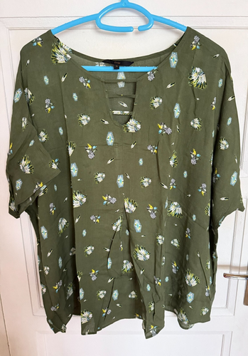 HAUT OVERSIZE VERT IMPRIMEE ELOGY TAILLE GRAND XL NEUF