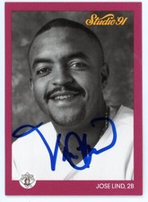 1991 Studio Jose Lind #227 Signed Auto Autograph IP TTM Pirates