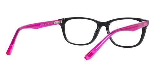 Skechers SE1643 001 Black/Pink Plastic Optical Eyeglasses Frame 49-14-135 RX - Picture 3 of 3