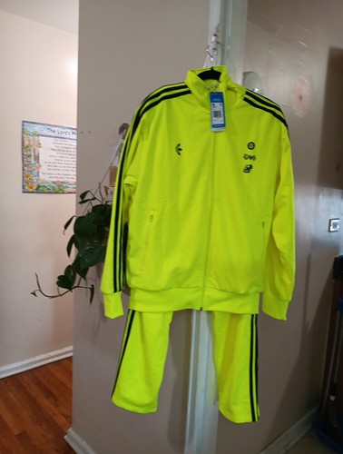 NEU! ADIDAS NEONGELB TRACK Gr. XS Gmoney ITM BAYC PUNKS JACKE & HOSE