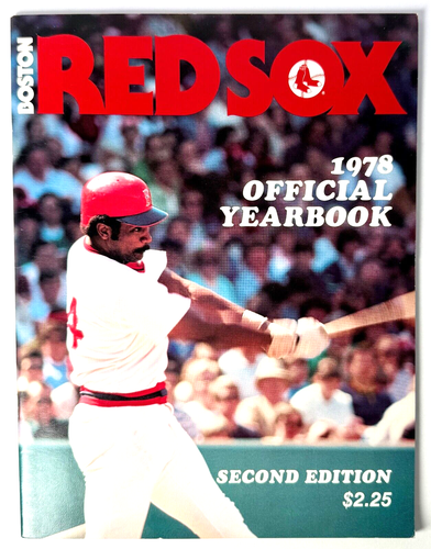 Boston Red Sox 1978 Official Yearbook, Second Edition, Jim Rice