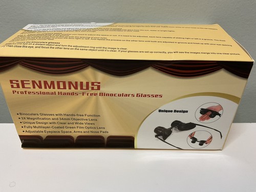 Senmonus Professional Hands-Free Binocular Glasses New Open Box - Picture 2 of 8
