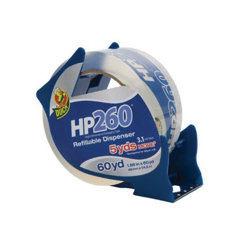 Duck Brand HP260 Packaging Tape: 1.88 in. x 60 yds. (Clear) +with dispenser - Picture 1 of 3