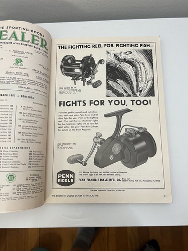 Vintage Magazine 1967 Sports Dealer Palmer, Louisville Slugger, Fishing, Graphic - Picture 6 of 17