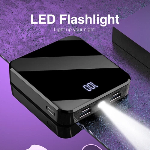 2USB Power Bank 1000000mah Portable External Battery Backup Charger Fast Charge