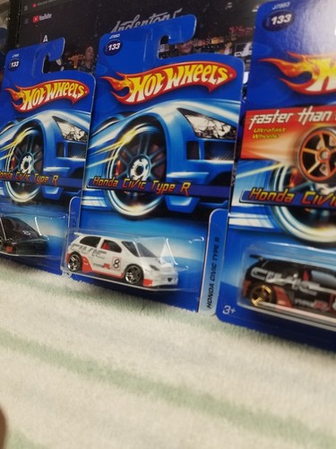hot wheels HONDA civic TYPE R - lot of 3 - RARE - Picture 5 of 9