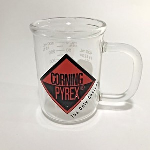 Antique Corning Borosilicate Beaker Mug Pyrex Measuring Cup Pontil Usa 400 Ml Ebay