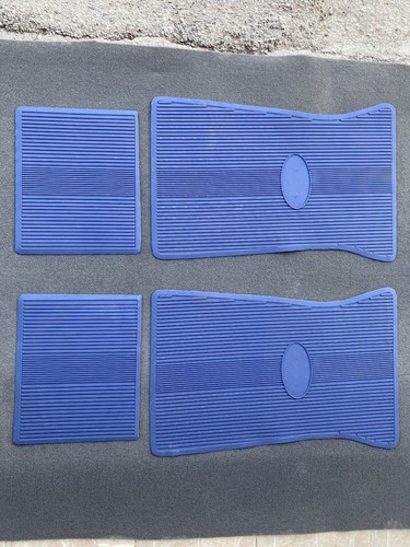 For Ford Falcon floor mats rubber blue all weather set of4 1960-73 - Picture 8 of 10