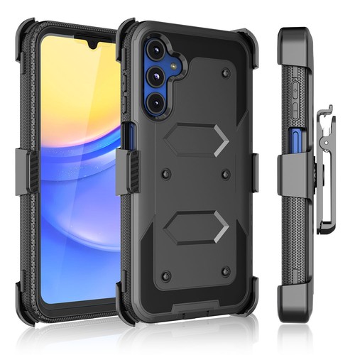 Funda de teléfono con clip de cinturón a prueba de golpes para Samsung Galaxy A15 5G con protector de pantalla - Imagen 41 de 66
