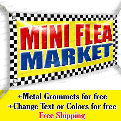 FLEA Market Now Open 13 oz Heavy Duty Vinyl Banner Sign with Metal Grommets Flag, New Many Sizes Available Advertising Store FLEA Market Now Open 13 oz Heavy Duty Vinyl Banner Sign with Metal Grommets Flag, New Many Sizes Available Advertising Store