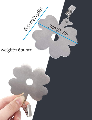 Weighted Clips for Outdoor Curtains Waterproof Heavy Stainless Steel Clip Pack o - Picture 4 of 9