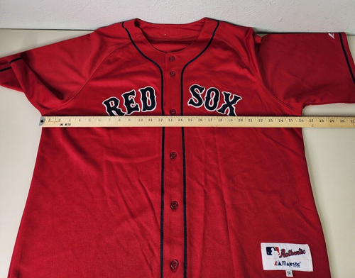 Vintage 90s Authentic Stitched Majestic Boston Red Sox Jersey Sz 56 Red #15 - Picture 9 of 17