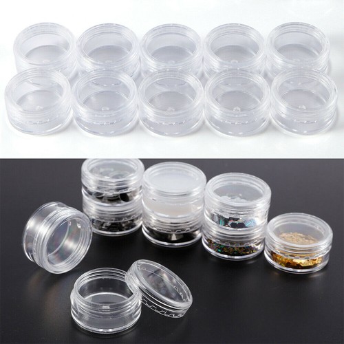 100x klar leer Dose Behälter Tiegel Schraubdose Döschen Cremedose Kosmetik 3-5ML - Bild 10 von 34