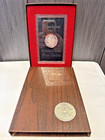 New ListingFree Ship! 1971 S Proof Eisenhower Original Brown Box Ike Dollar 40% Silver Coin