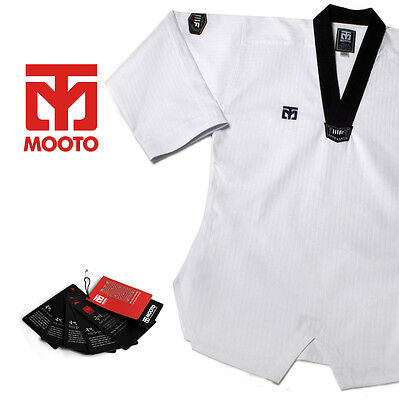 Women Mooto Taekwondo V Neck Uniform Dobok Gi Training TKD WTF KTA Approved New