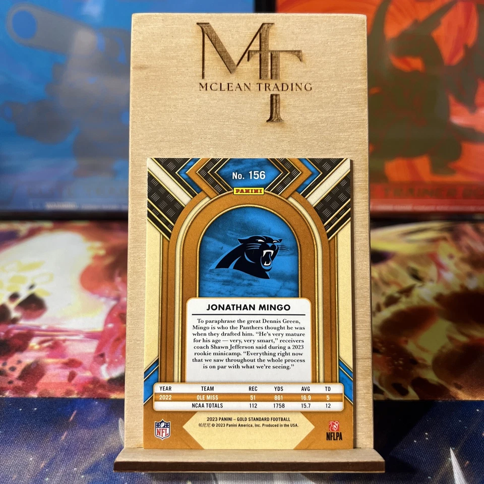 2023 Panini Gold Standard - Rookies White Gold #156 Jonathan Mingo /49 (RC) - Image 2 of 2