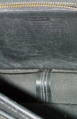 Vtg Coach Black City Bag 9790 Natural Full Grain Leather Handcrafted Costa Rica - Picture 14 of 18