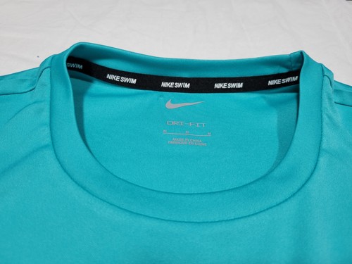 NIKE Mens Essential Hydroguard Swim Tank top UPF 40+ NESSA585-463 teal - Picture 7 of 9