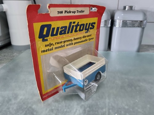 VINTAGE CORGI TOYS MINT BOXED QUALITOYS 708 PICK-UP TRAILER 1970s becoming rare. - Picture 2 of 8
