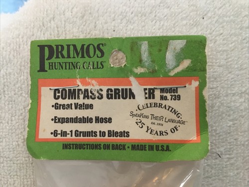 NOS Primos Compass Grunter Model No. 739 Deer Call, 6 in 1 Grunts To Bleats - Picture 2 of 7