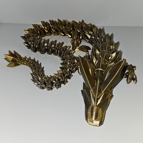 N3D04 3d Printed Crystal Dragon Figures Fidget Toy Anxiety relief stress - Picture 4 of 16