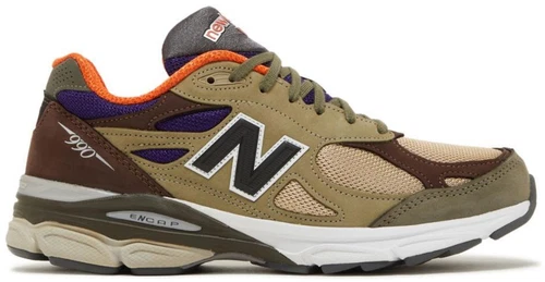 Taglia 7 5 New Balance 990 V3 Made in USA x Teddy Santis Low Tan Orange