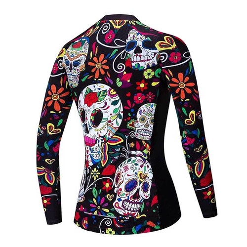 Ladies Cycling Jersey Long Sleeve Summer Women's Bicycle Jersey Shirt Cycle Top - Picture 12 of 34
