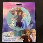 Disney Frozen Elsa And Friends Night Light Plug in LED Rotary Shade Lamp New