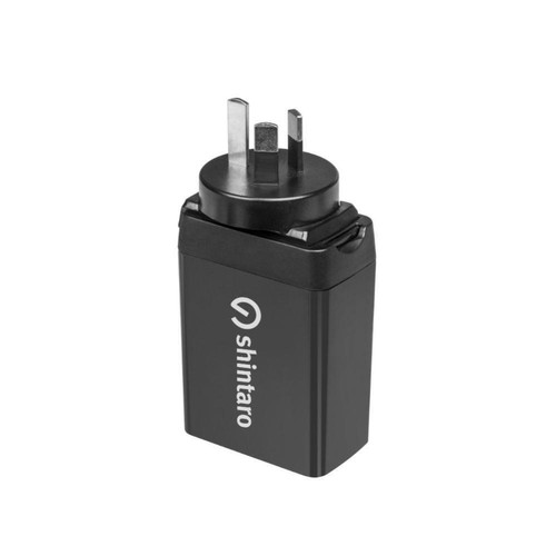 Shintaro 65W GaN Dual Port USB Wall Charger, USB-C & USB-A - Picture 7 of 8