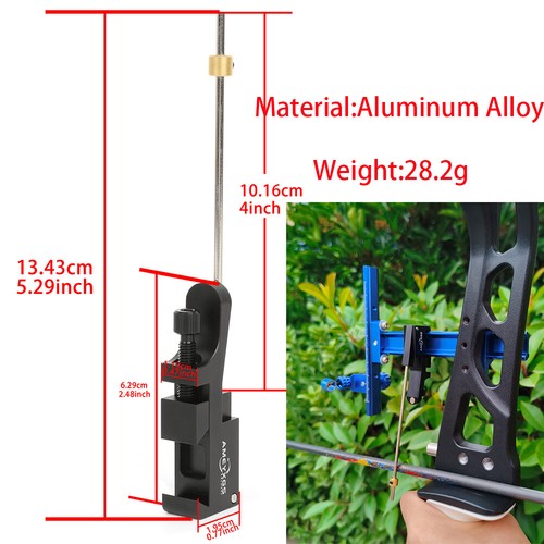 Bogenschießen Clicker Recurve Bogen Visier Pfeil Zubehör Einstellbar Aluminium - Picture 2 of 14