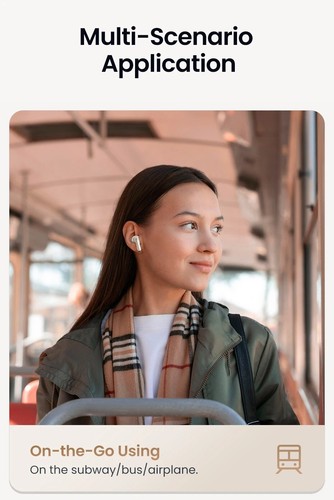 Toocki TWS Bluetooth 5.3 Słuchawki douszne Lekkie zestawy słuchawkowe 13mm Dyna - Zdjęcie 9 z 19