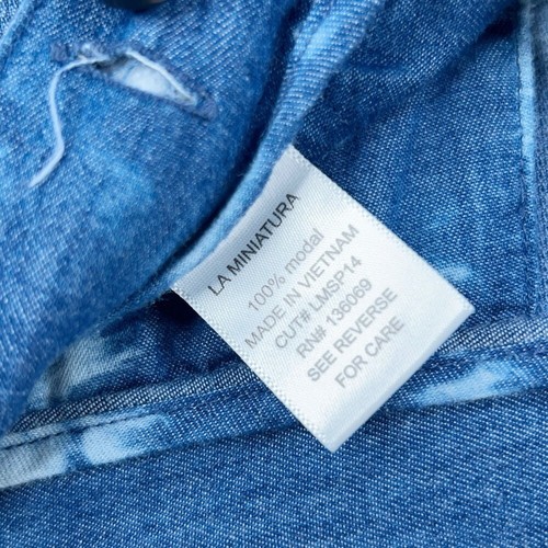 La Miniatura Tie Dye Blue Pants Clouds Colorful Modal Kids Size 8 - Picture 8 of 8