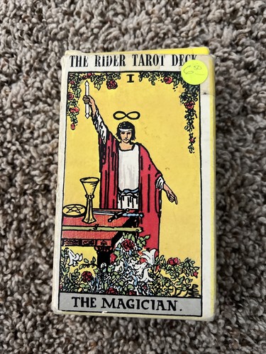 Copyright 1971 The Rider Waite TAROT DECK Complete 78 CARDS + Instruction BOOK - Picture 1 of 8