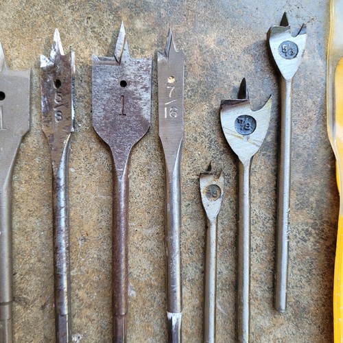 Woodworking Paddle Boring Spade Drill Bit Lot - Picture 3 of 7