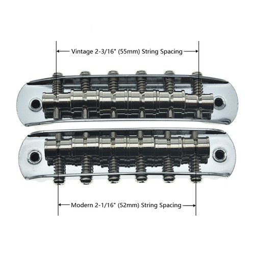 Electric Guitar Bridge w/ Barrel Saddles fits Jazzmaster/Jaguar/Mustang - Picture 5 of 26