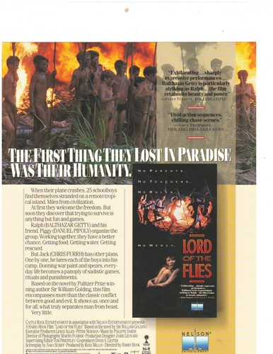 Lord of The Flies Promotional Materials Dated June 1990, Just opened on Feb 2025 - Picture 8 of 10