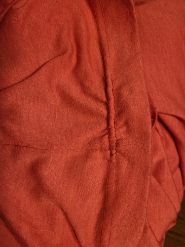 Nina Leonard Soft Coral Maxi Dress with Silver Sequin, Size XL - Picture 6 of 7