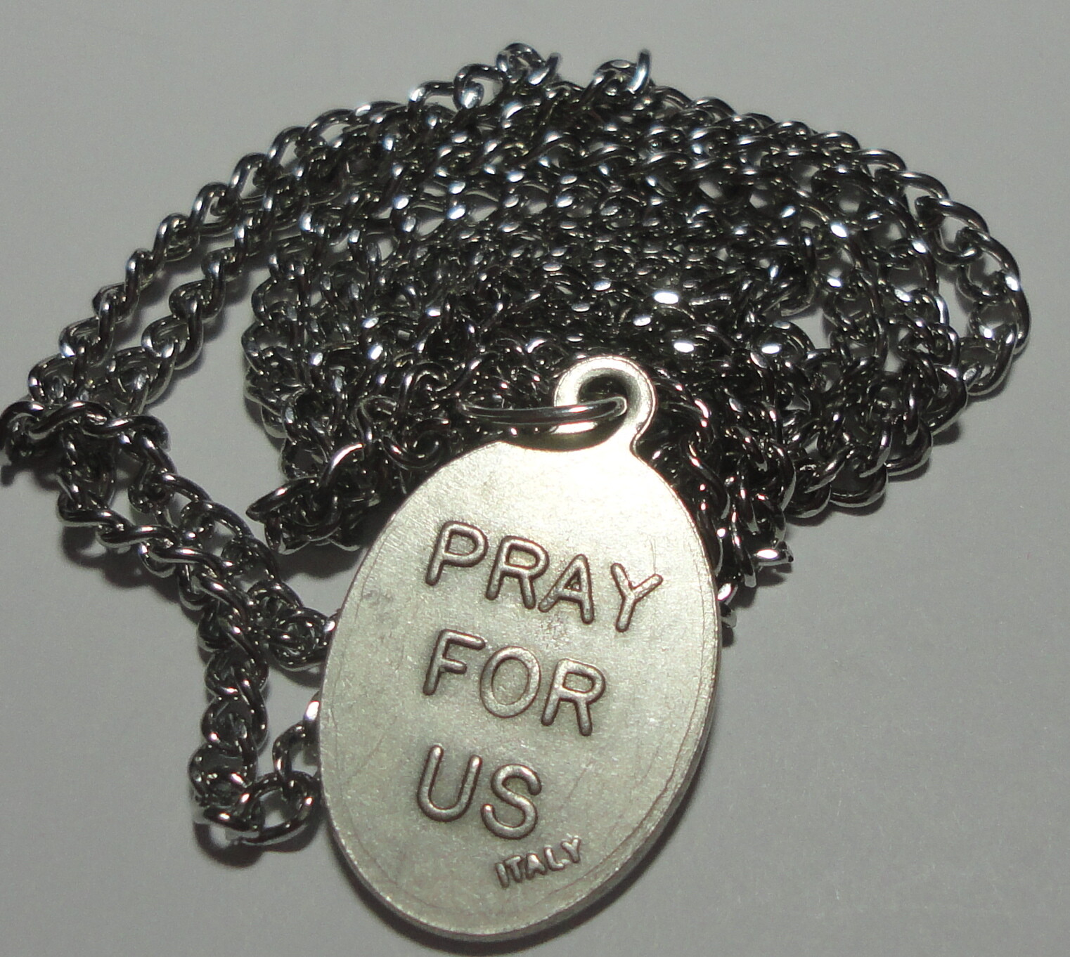 St ROCH Rocco Rock Holy Medal on Chain Patron Saints of Dogs & Knee