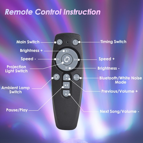 Astronaut Galaxy Light Ceiling Projector with Remote for Room Holiday Decor Gift - Picture 8 of 10