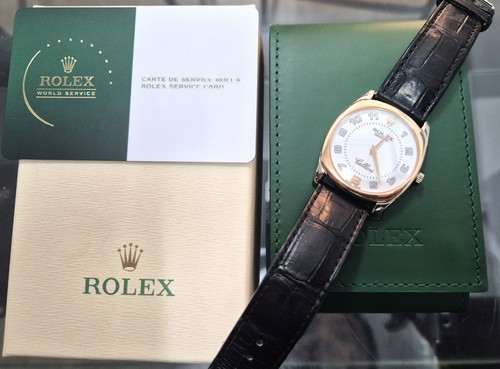 Rolex 4233 Cellini Danaos 18k Gold 33mm 2006 RSC Service Card - Picture 2 of 9