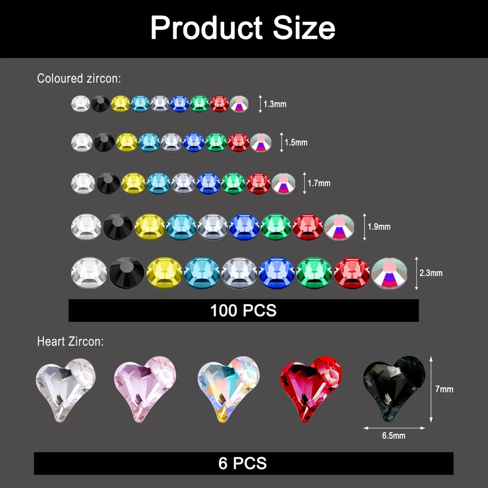 Face Crystal Eyebrow Ring Non-Piercing Nose Lip Labret Stud Fake Skin Piercing - Image 2 of 4