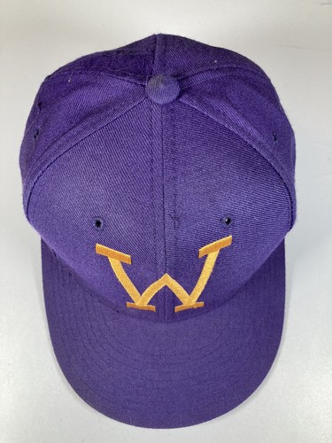 Vintage Washington Huskies Hat New Era Pro Model Purple Fitted 59FIFTY 7 1/8 Cap - Picture 7 of 11
