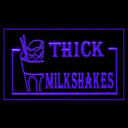 110079 Thick Milkshakes Beverage Ice Cream Shop LED Light Neon Sign - Picture 4 of 14