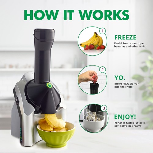 Yonanas 902 Classic Vegan, Dairy-Free Frozen Fruit Soft Serve Maker, Includes... - Picture 5 of 8