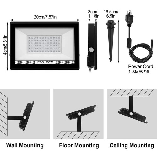 2Pack 60W UV Black Light Bar UV LED Stage Blacklight Party DJ Club Halloween - Picture 5 of 8
