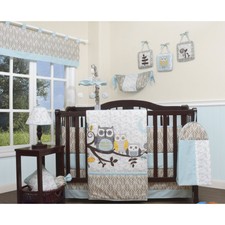 13pc Boy Robot Crib Bedding Set Blue Baby Nursery Diaper Bag Infant Blue Gray Owls Forest 13 Pcs Crib Bedding Set Baby Nursery Quilt Per Diaper