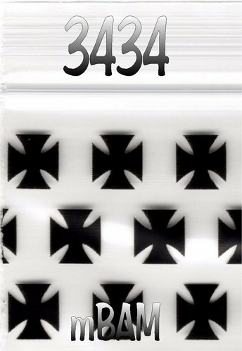 100 PACK BLACK CHOPPER CROSSES 1212 Apple Zip Baggies .5X.5" MINI BAGS - Picture 4 of 12