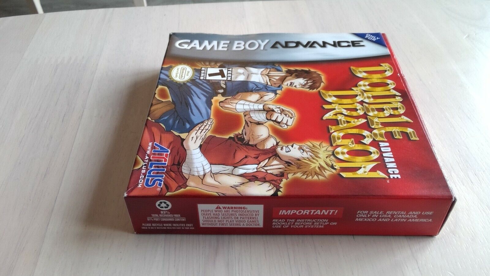 Double Dragon Advance - (GBA) Game Boy Advance - Game Case with Cover 