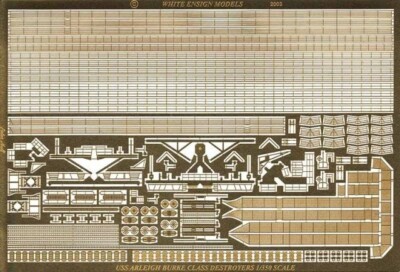 WEM (PE35050) 1:350 USS Arleigh Burke Class Destroyer Etched Parts